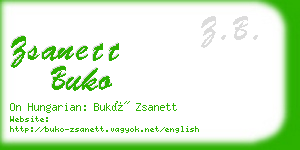 zsanett buko business card